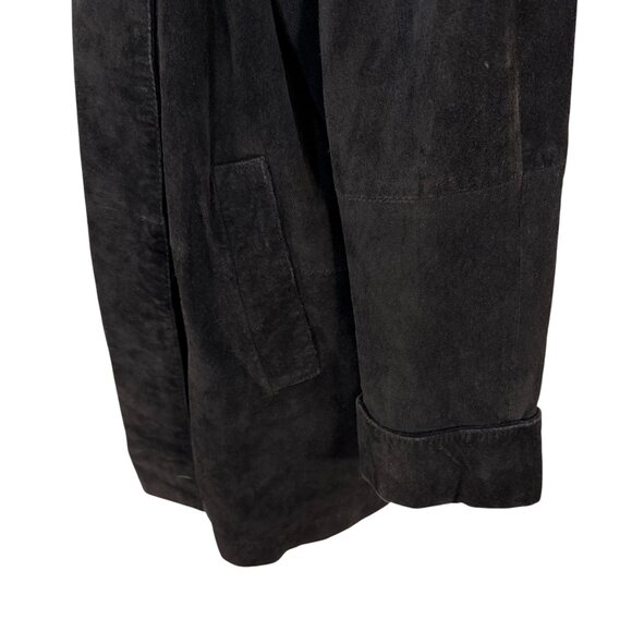 Lord & Taylor Vintage black suede open front jacket/blazer - Picture 4 of 7